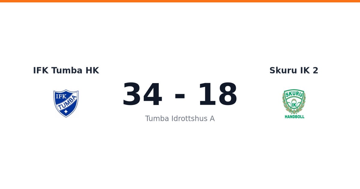 Vinst för IFK Tumba HK hemma mot Skuru IK 2