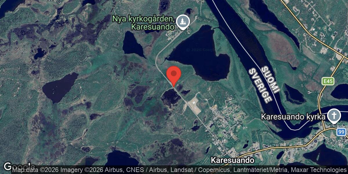 Kabelarbete på Väg 909 mellan Karesuando S och begravningsplatsen