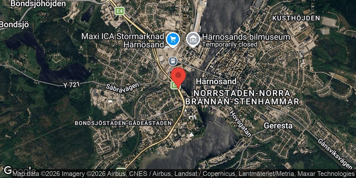 Vägarbete på E4 mellan Trafikplats Rosenhill och Härnösand med begränsad framkomlighet
