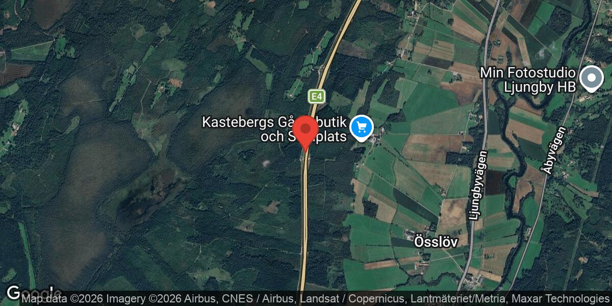 Vägarbete på E4 mellan Lagan och Ljungby påverkar trafiken