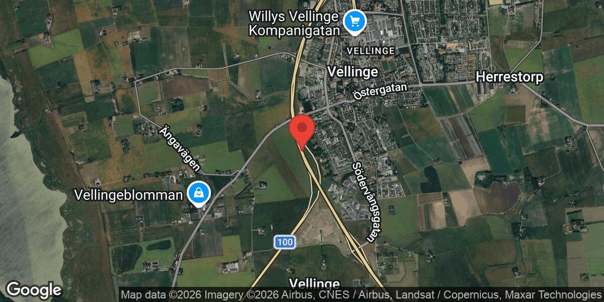 Fordonshaveri på E6 vid trafikplats Vellinge S påverkar trafiken mot Malmö