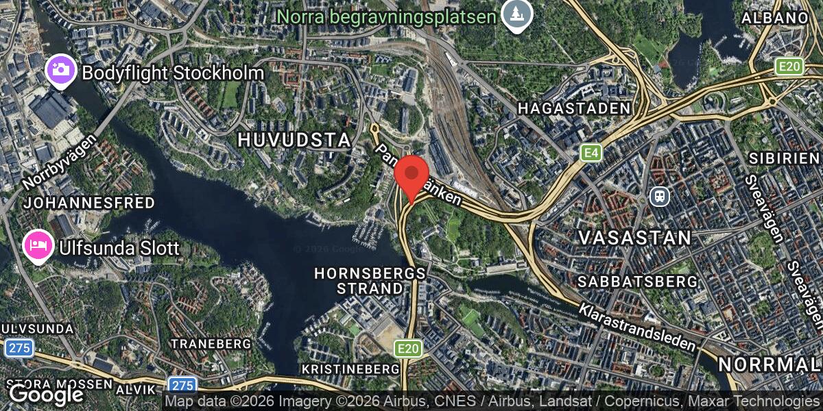 Fordonshaveri på E4 vid Trafikplats Tomteboda påverkar trafiken