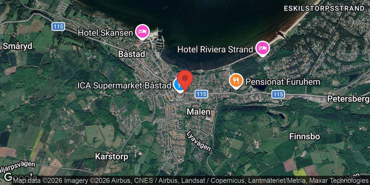 Vägarbete på Väg 115 vid Båstad den 31 mars 2026