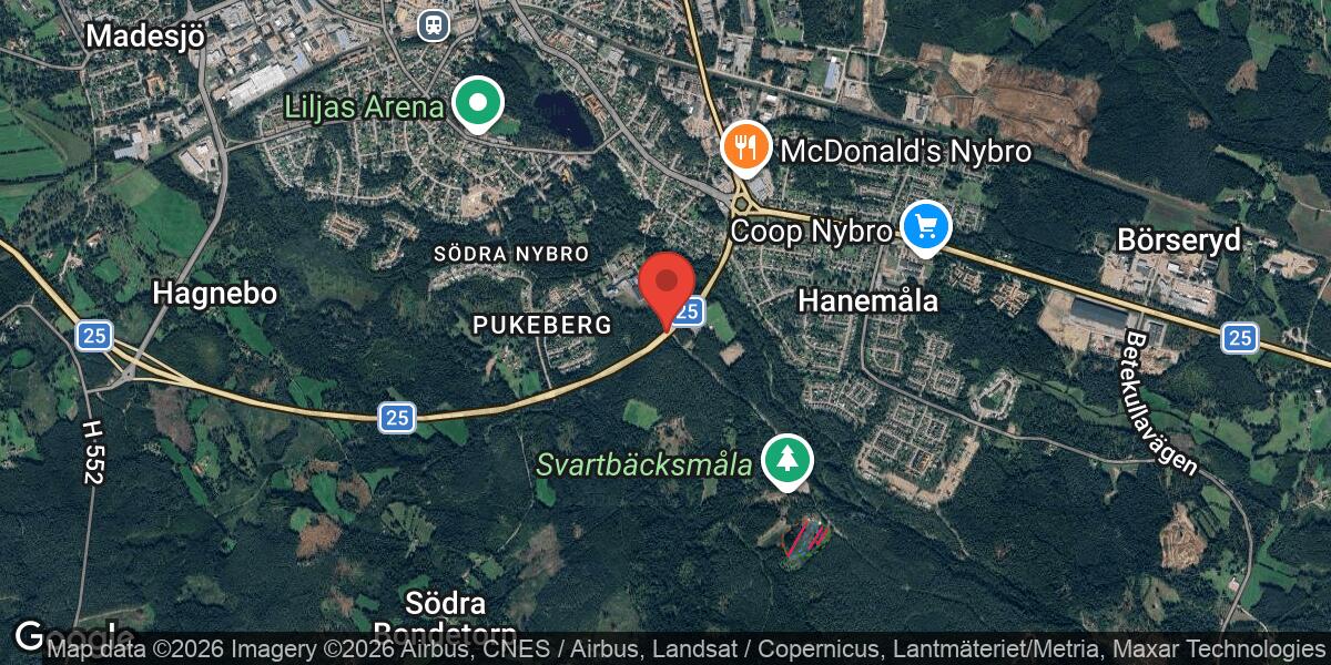 Vägarbete på väg 25 vid Nybro påverkar trafiken i båda riktningarna