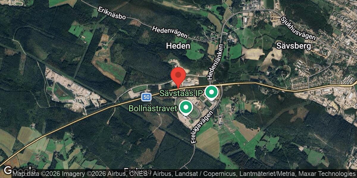 Belysningsarbete på väg 50 vid travbanan i Bollnäs – begränsad framkomlighet