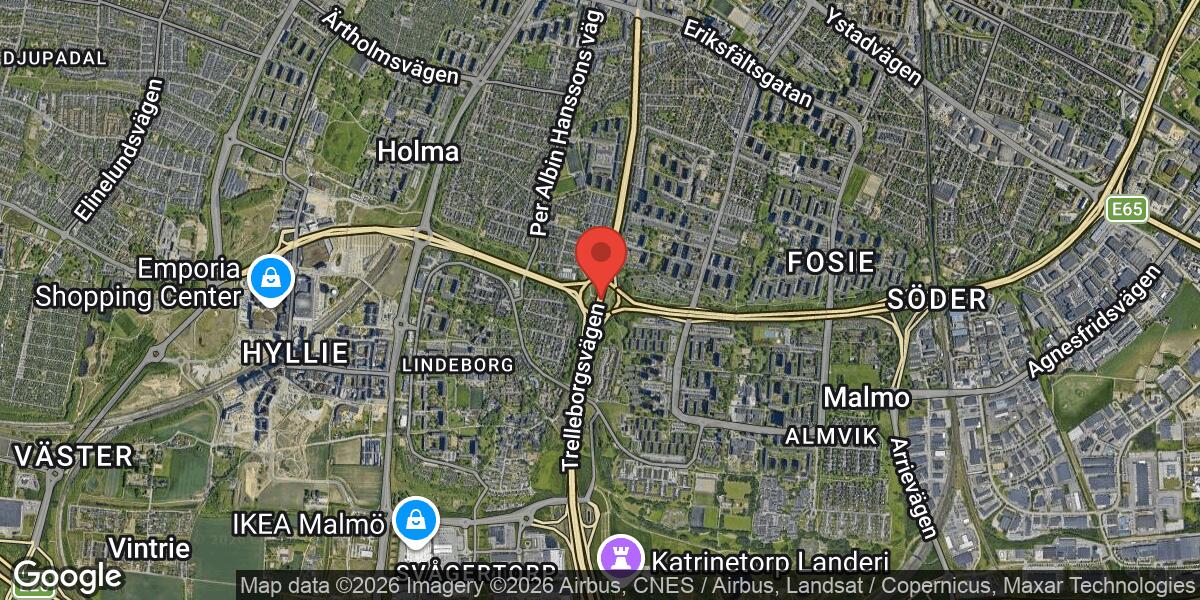 Trafikolycka vid Lindeborgs trafikplats påverkar trafiken mot Limhamn