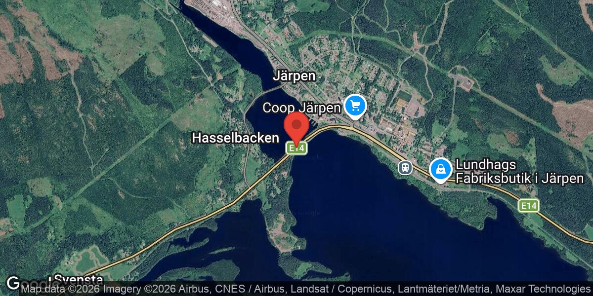 Lös häst på E14 vid Tossön påverkar trafiken