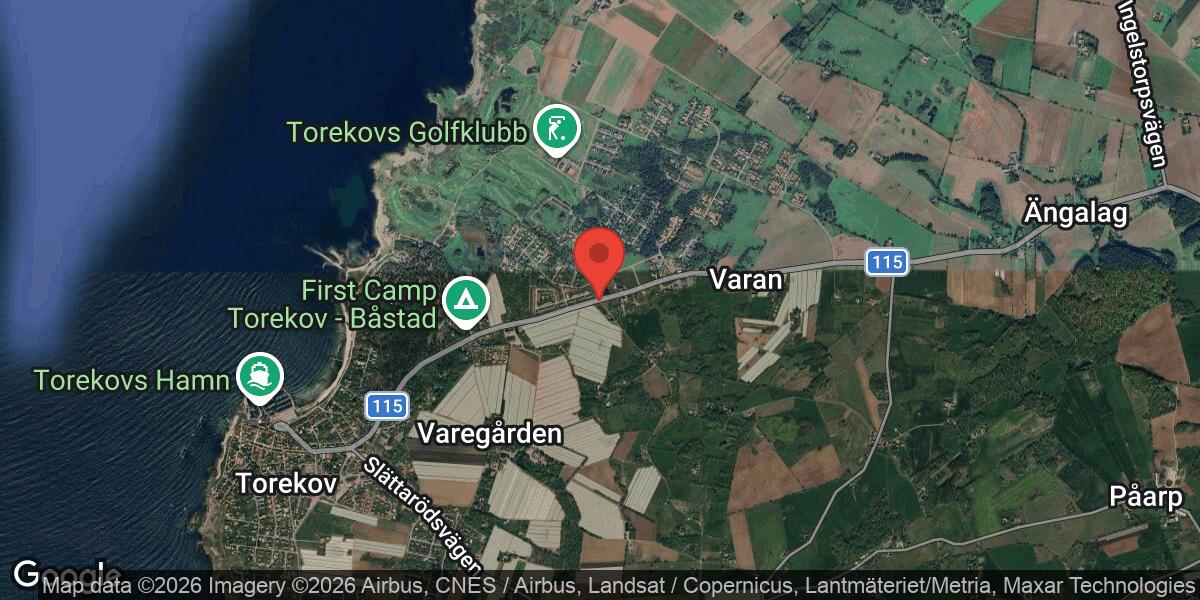 Vägarbete på Väg 105 mellan Ängalag och Torekov Kyrka