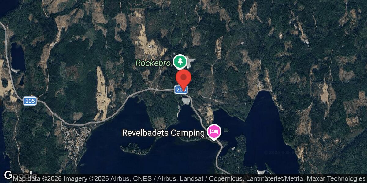 Linjemålning på Väg 205 mellan Markebäck och Röfors