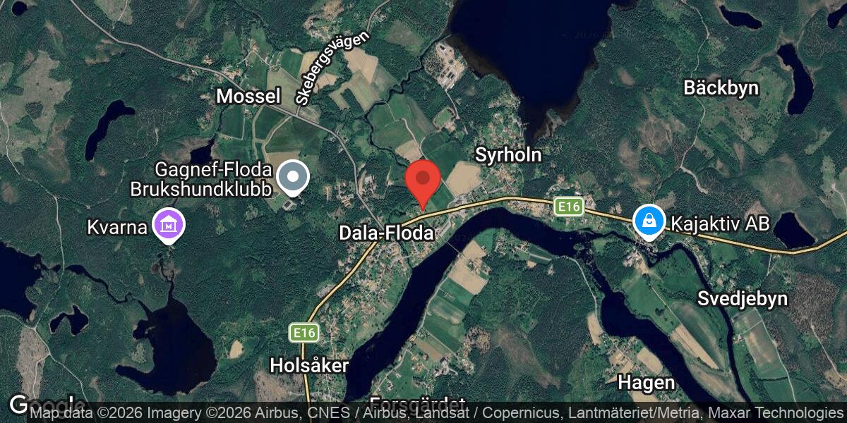 Begränsad framkomlighet på E16 mellan Dala-Floda och Floda Kyrkby på grund av belysningsarbete