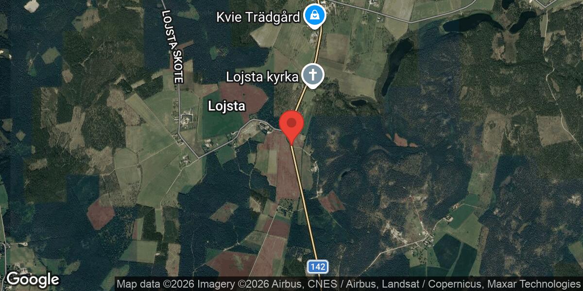 Singelolycka på väg 142 mellan Duckarve och Lojsta påverkar trafiken