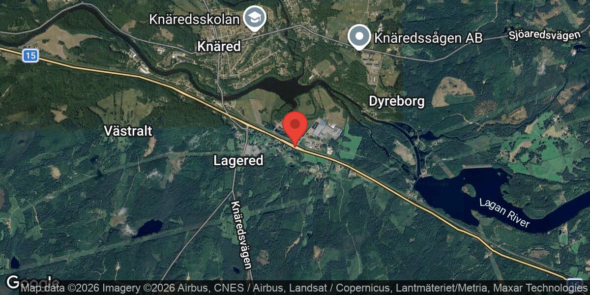 Olycka med tungt fordon nära Lagered i Laholms kommun