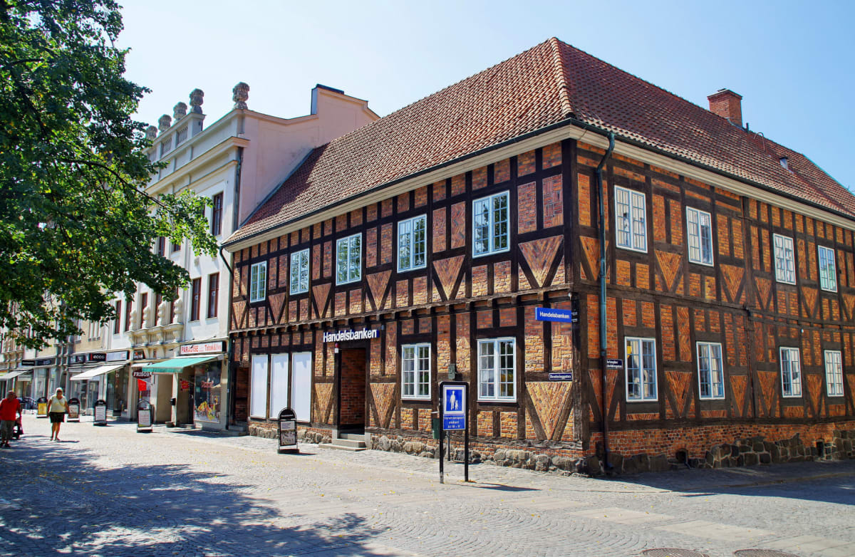 Centrala delarna av Karlshamn.