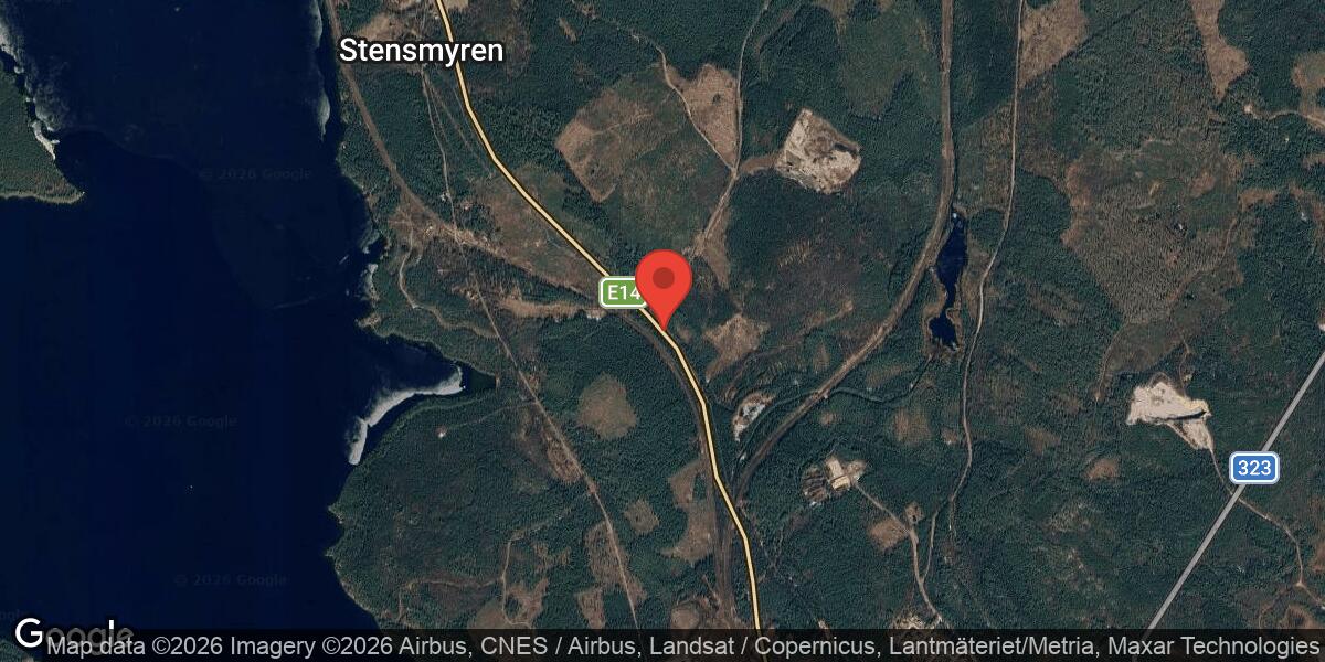 Bärgning av personbil orsakar begränsad framkomlighet på E14 norr om Bräcke