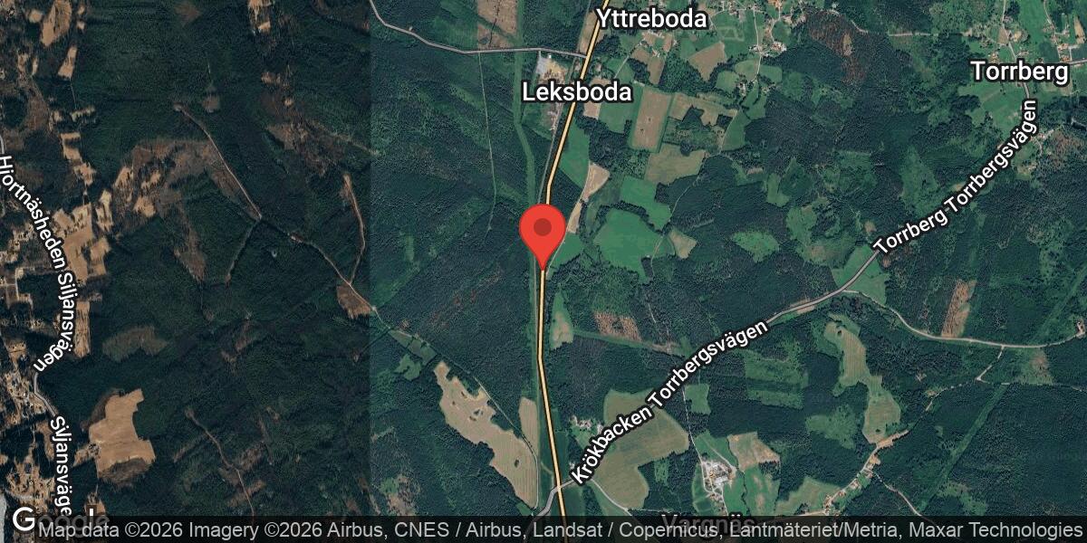 Brand i personbil på väg 70 mellan Krökbacken och Leksboda