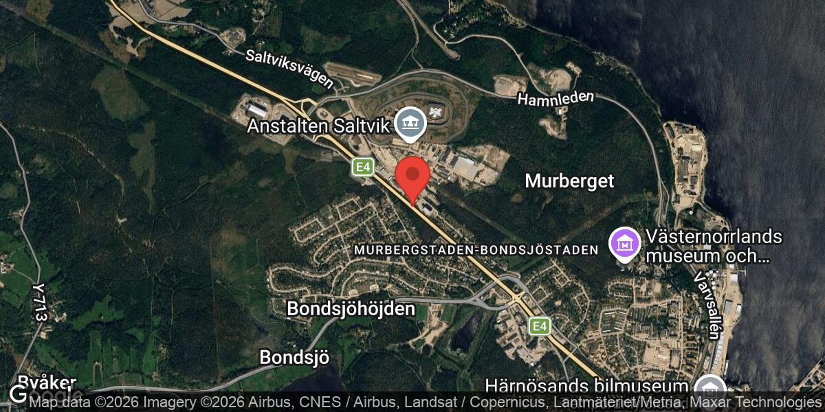 Bärgningsarbete på E4 mellan Trafikplats Godstjärn och Saltvik påverkar framkomligheten