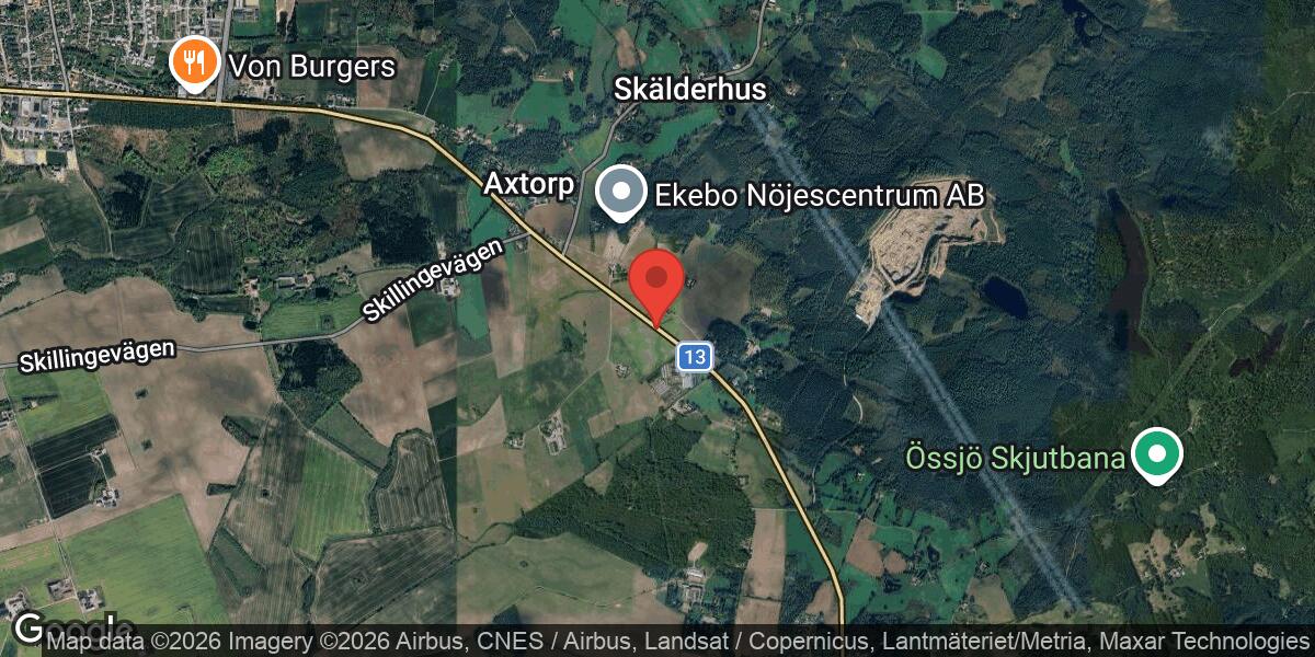 Vägarbete på Väg 13 mellan Aggarp och Axtorp S i Ängelholm