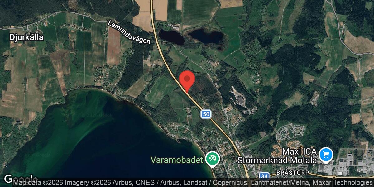 Vägarbete på Väg 50 mellan Torvsätter och Fallet i riktning mot Askersund