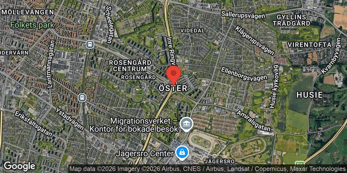Trafikolycka med flera fordon vid Trafikplats Rosengård på E6