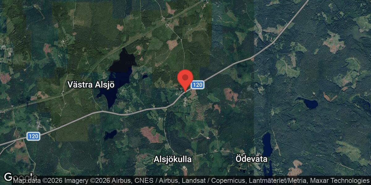 Begränsad framkomlighet på väg 120 mellan Stenbäcksholm och Örsjö V på grund av vägarbete