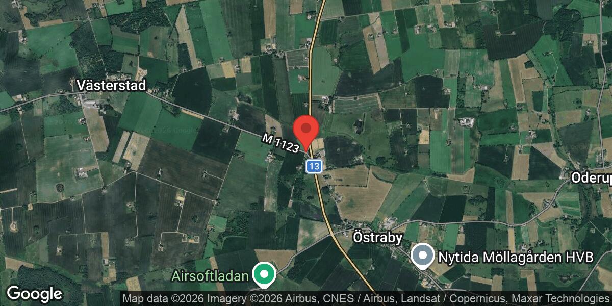 Vägarbete väster om Östraby påverkar trafiken i Hörby kommun