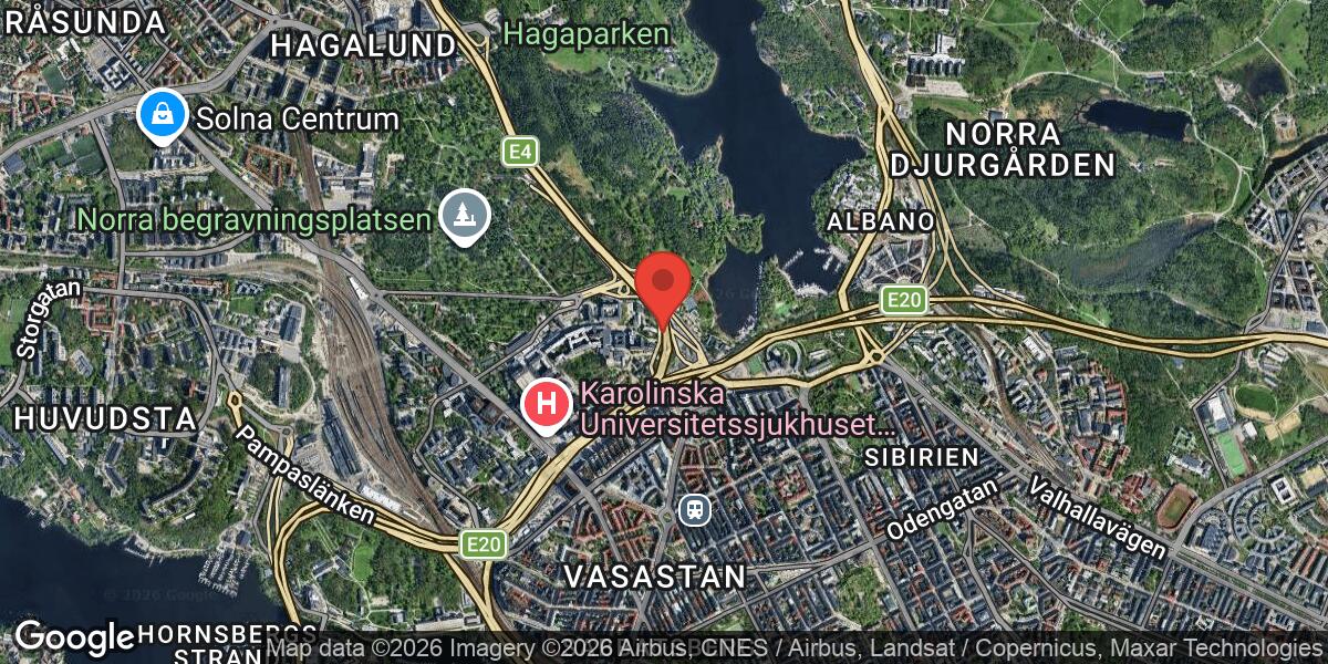 Fordonshaveri på E4 vid Eugeniatunneln i riktning mot Södertälje