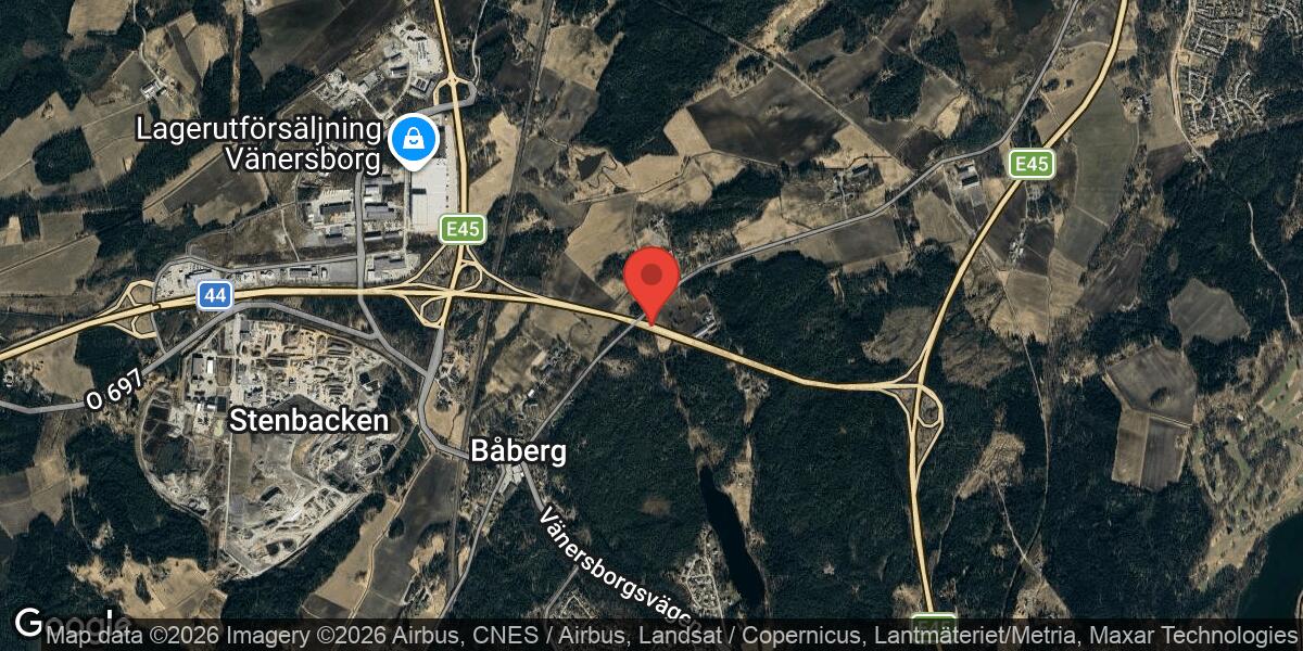 Rådjur på vägen påverkar trafiken på E45 mellan Skogsbo och Båberg