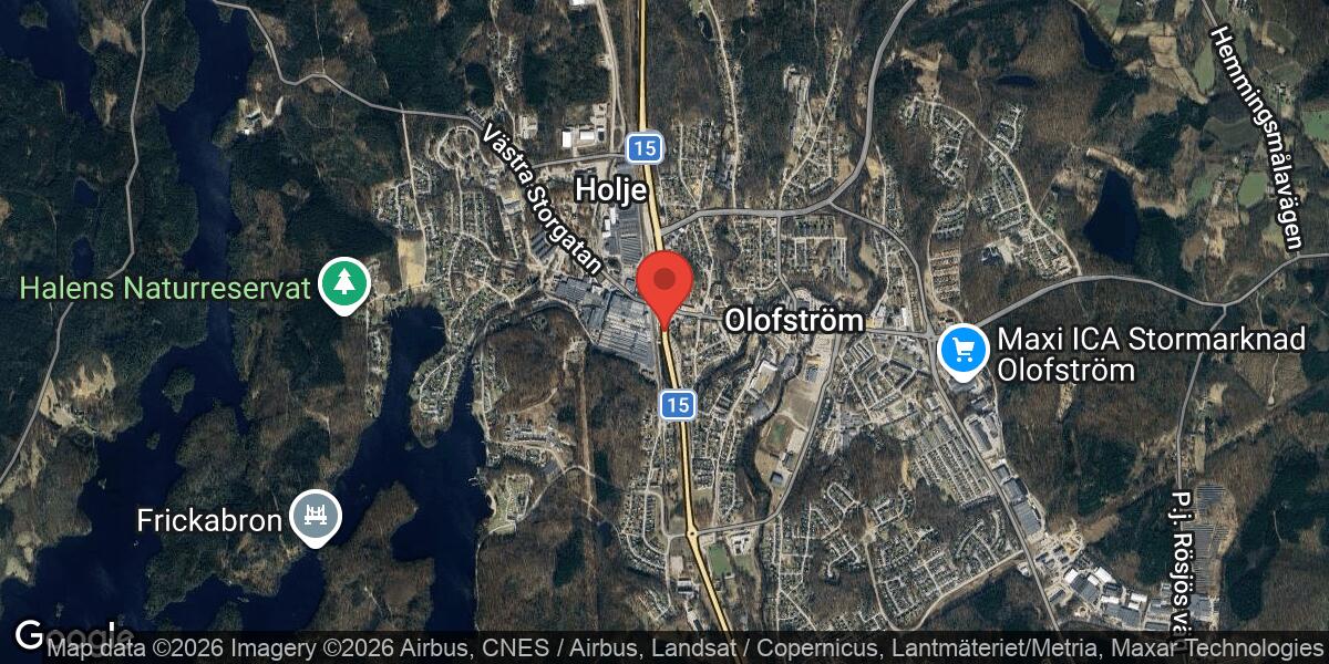 Vägarbete på Väg 15 i Olofström pågår till 27 april 2026
