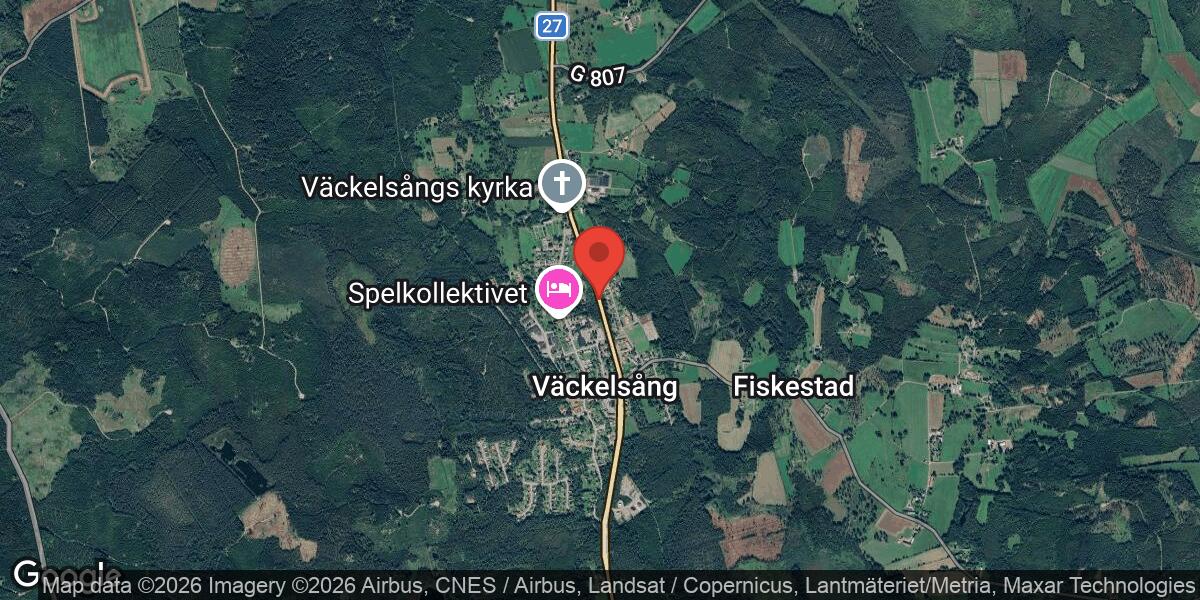 Rådjur på vägen vid Väckelsång påverkar trafiken på väg 27