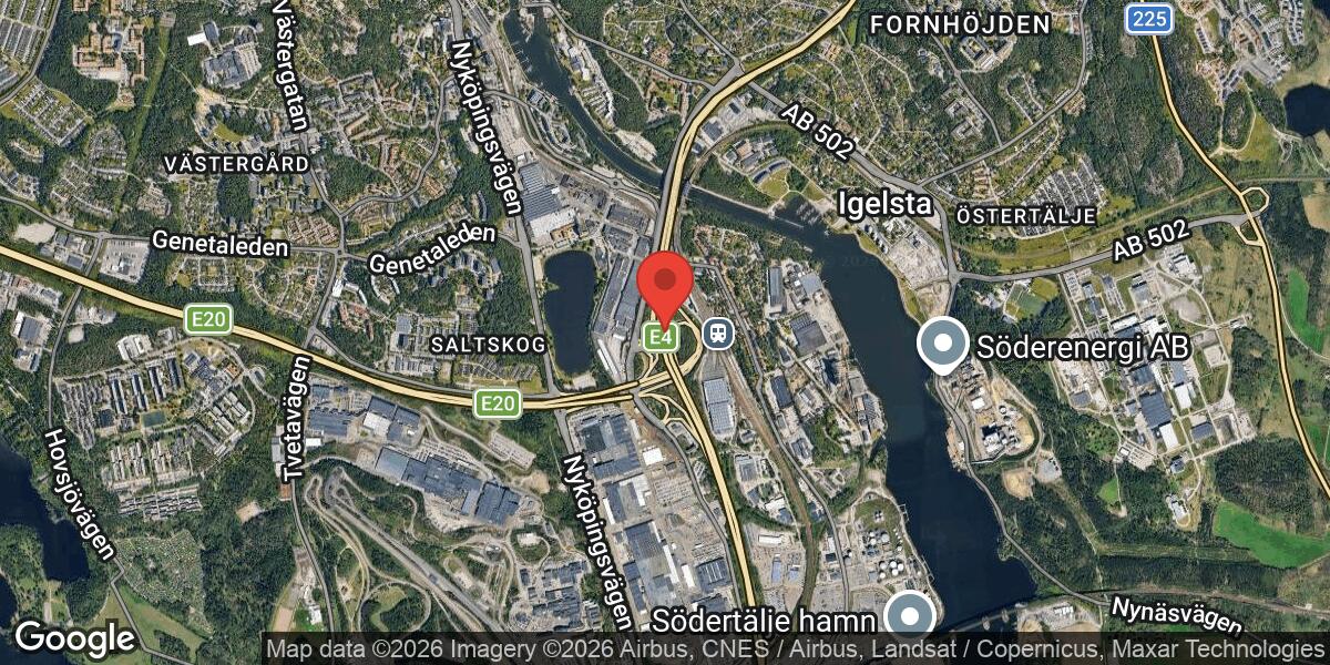 Fordonshaveri på E4 vid Trafikplats Saltskog Ö påverkar trafiken mot Stockholm