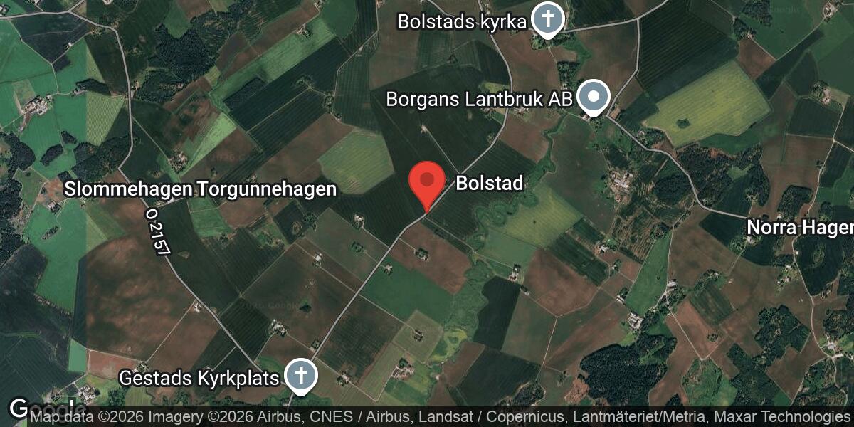 Blixthalka på väg 2149 mellan Gestads Stommen och Bolstad