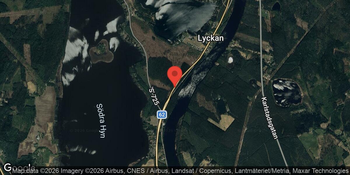 Dött rådjur på väg 62 vid Lyckan, Norra Sanna