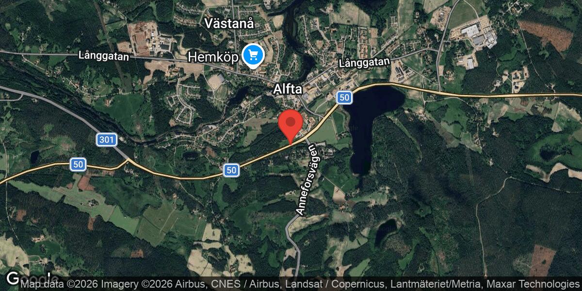 Belysningsarbete på väg 50 vid Alfta med risk för begränsad framkomlighet