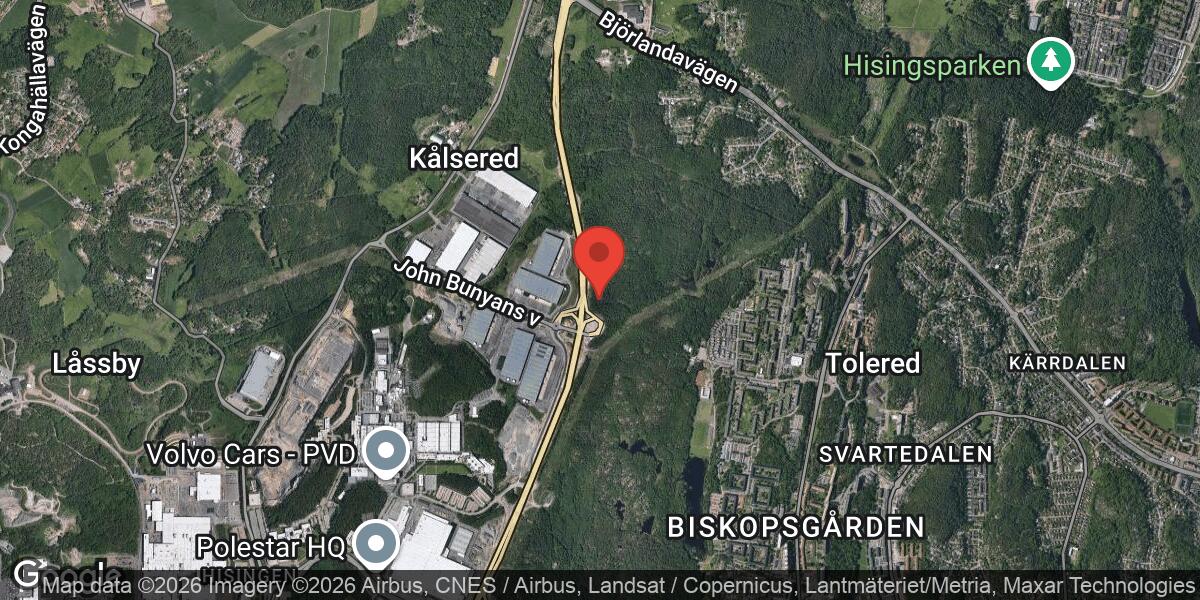 Vägarbete vid Kålseredsmotet i Göteborg avslutat