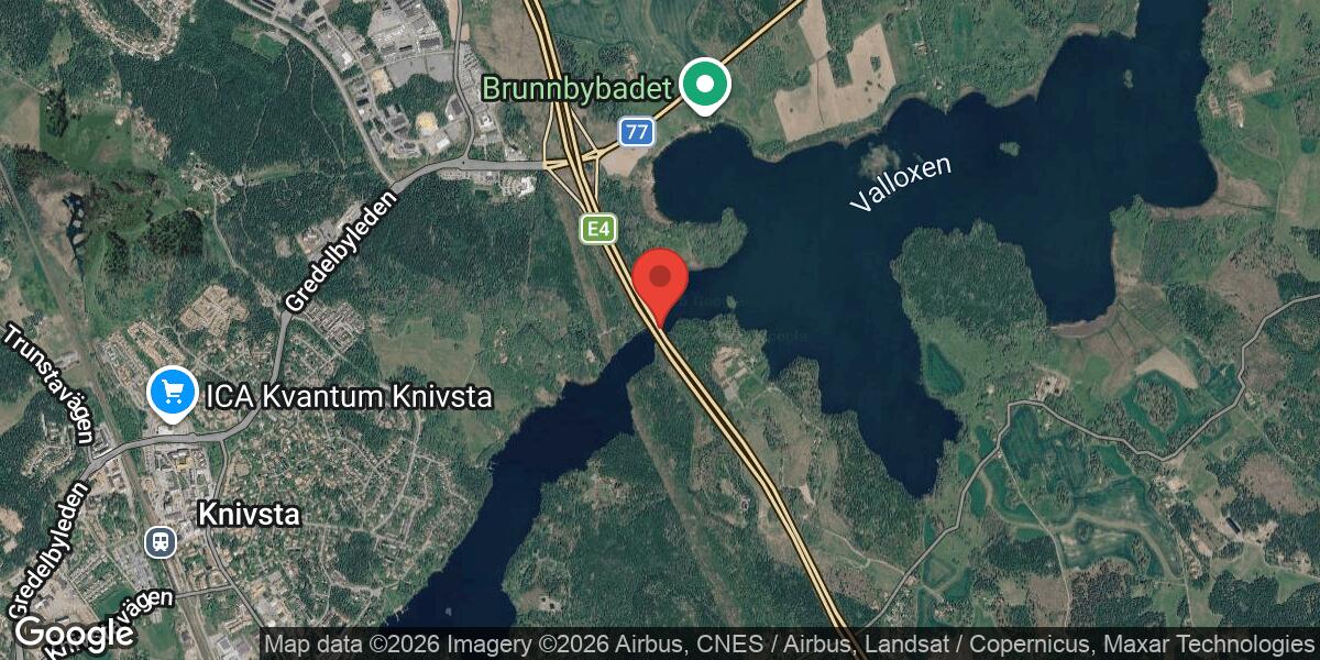 Fordonshaveri på E4 mellan länsgränsen och Trafikplats Brunnby