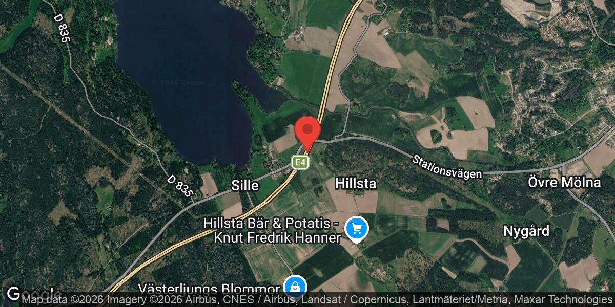 Vägarbete på E4 mellan Sillekrog och Trafikplats Vagnhärad den 2 maj 2026
