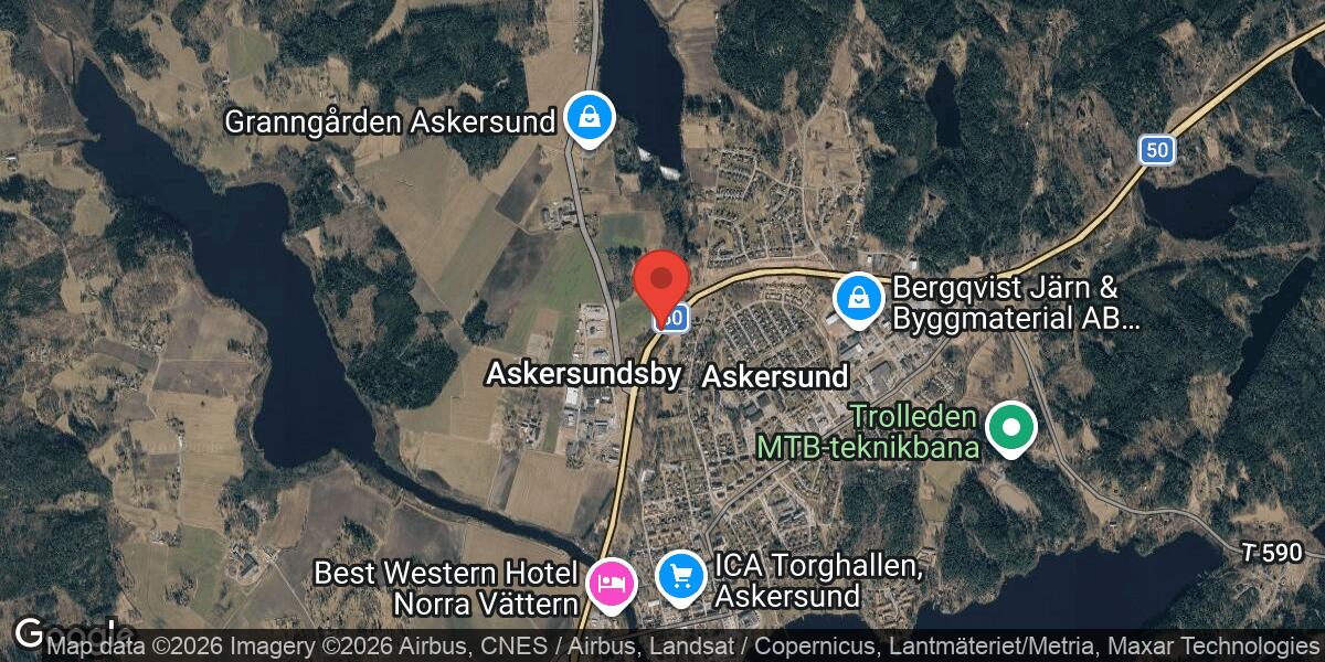 Vägarbete med stor påverkan på väg 50 mellan Askersund S och Askersund Ö avslutat