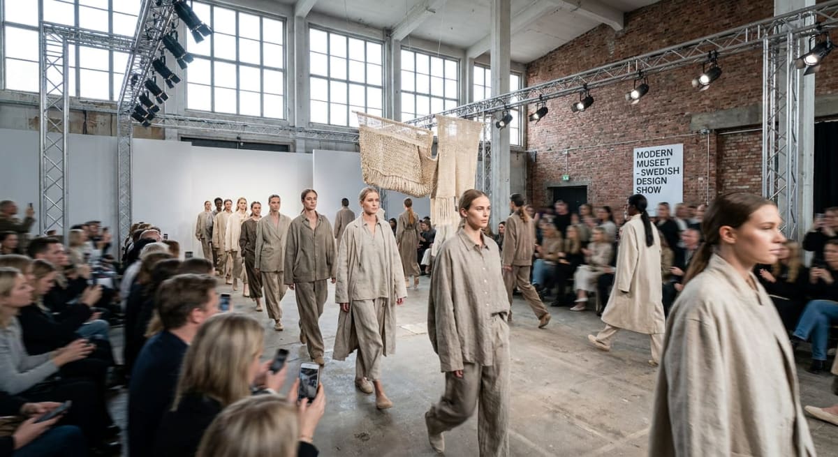 Modevisning på Kanalgården