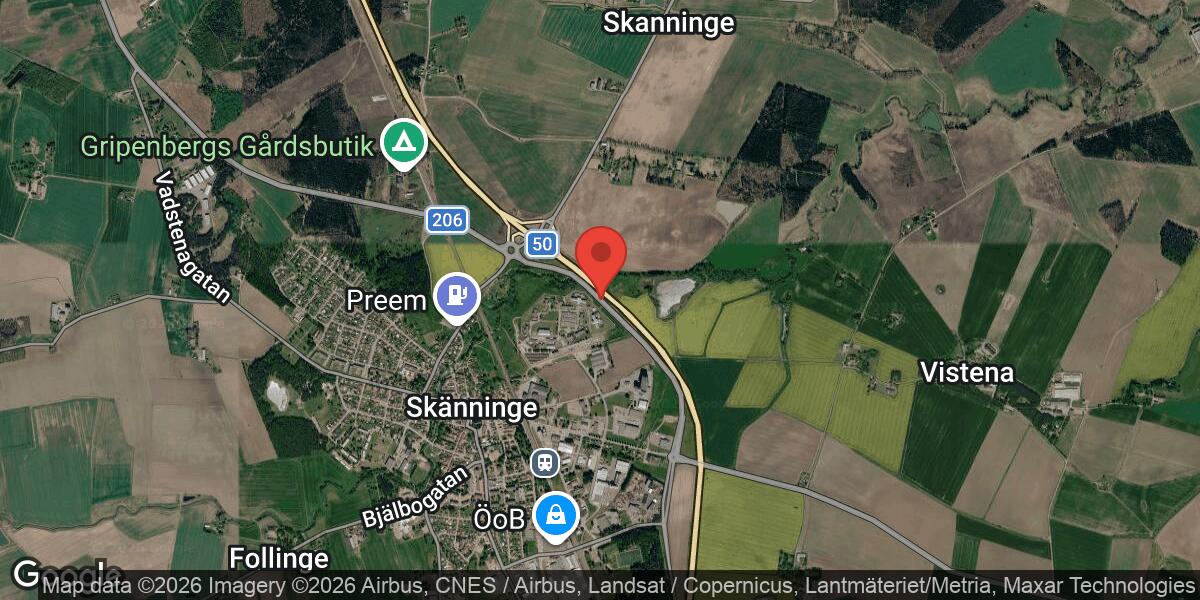 Vägarbete på väg 206 mellan Skänningevägen och Uljeberg avslutat