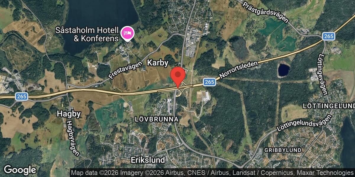 Älg på vägen orsakade stor påverkan vid Trafikplats Täby Kyrkby