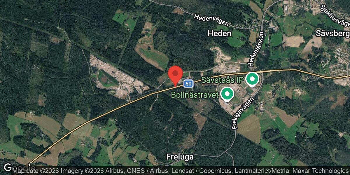 Vägarbete på Väg 50 mellan Bodåker och Bollnäs med liten påverkan