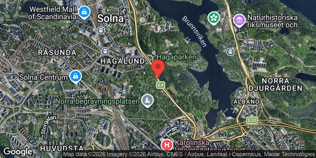 Fordonshaveri på E4 vid Trafikplats Haga Norra påverkar trafiken