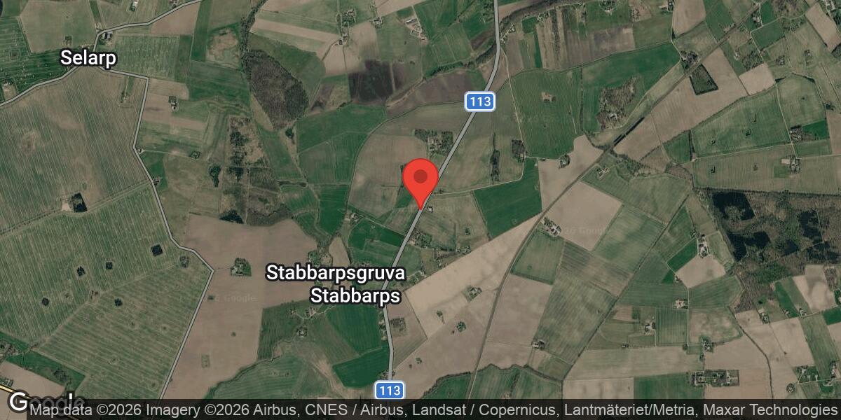 Vägarbete på väg 113 mellan Stabbarp och Bosarp med liten påverkan