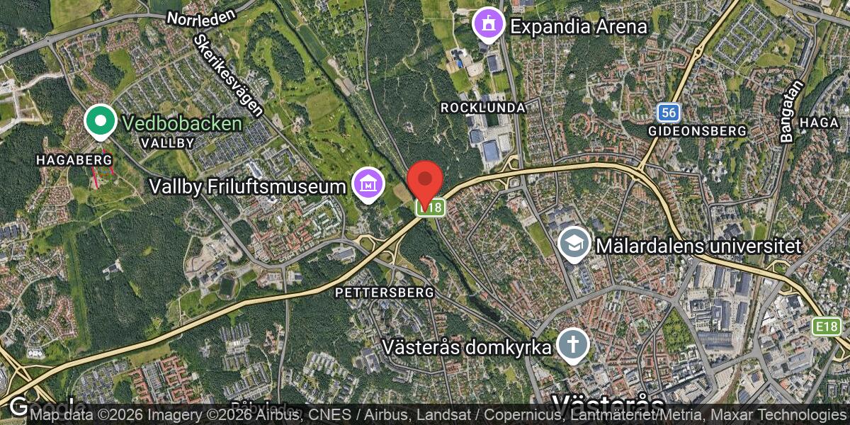 Föremål på vägen orsakade stor påverkan på E18 mellan Rocklundamotet och Vallbymotet