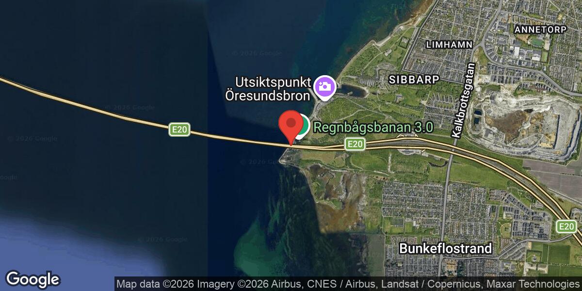 Vägarbete på E 20 Öresundsbron mellan Högbron och Lernacken avslutat