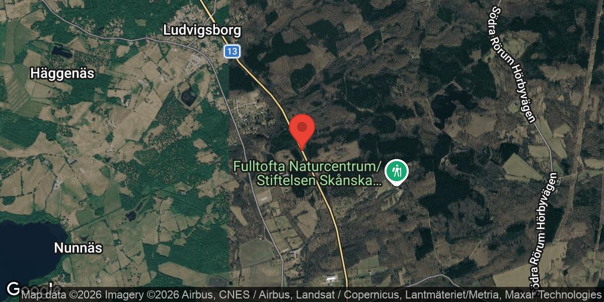 Fordonshaveri på väg 13 mellan Fulltofta och Ludvigsborg