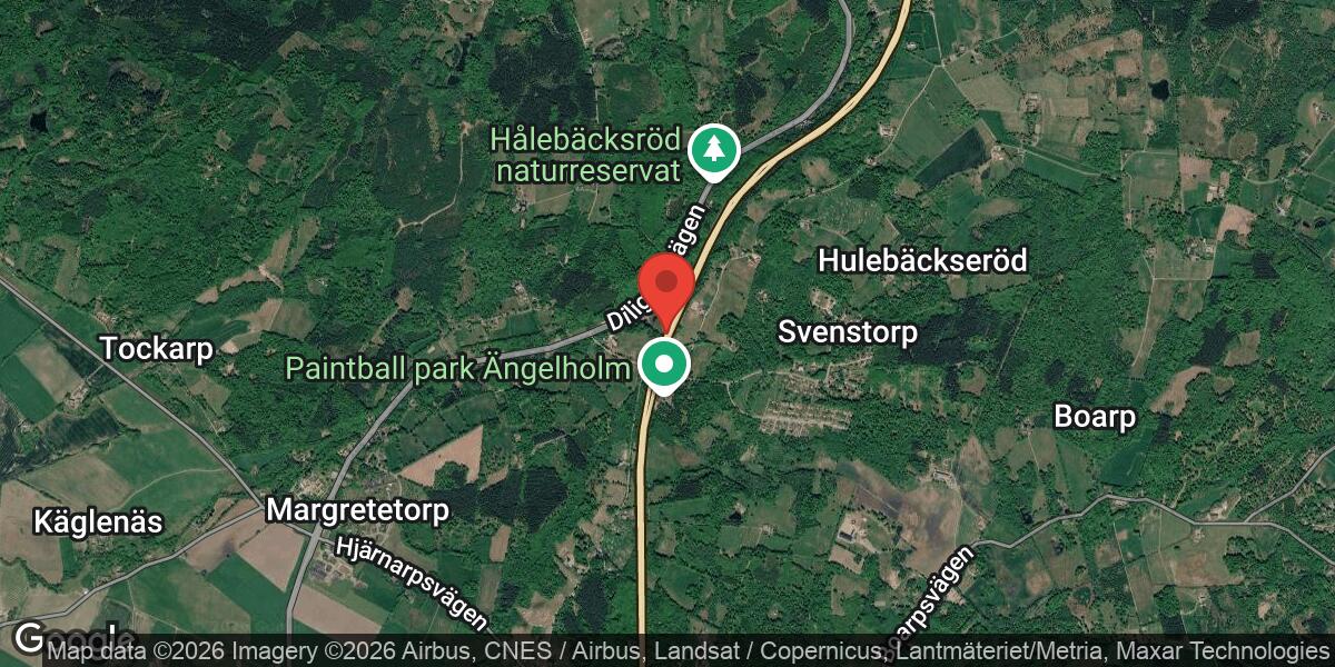Brand i fordon på E6 mellan Hallandsås och Hjärnarp