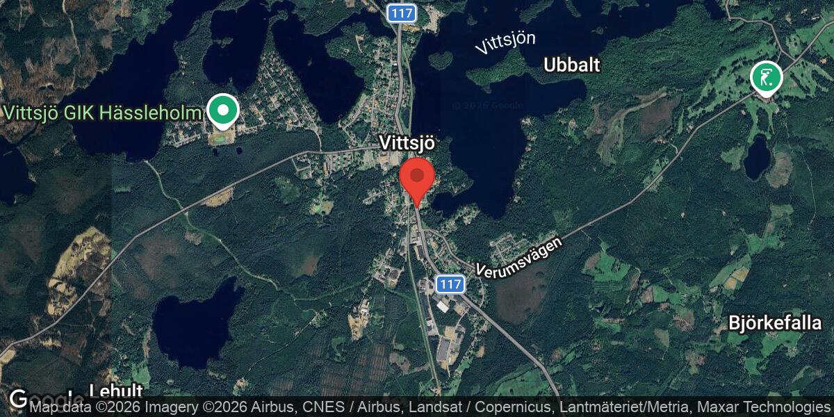 Trafikolycka på väg 117 mellan Vittsjö Kyrka och Vittsjö