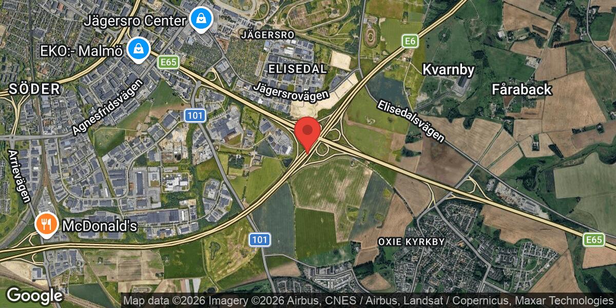 Påkört rådjur orsakade stor påverkan på E6 mellan Lockarp och Fredriksberg