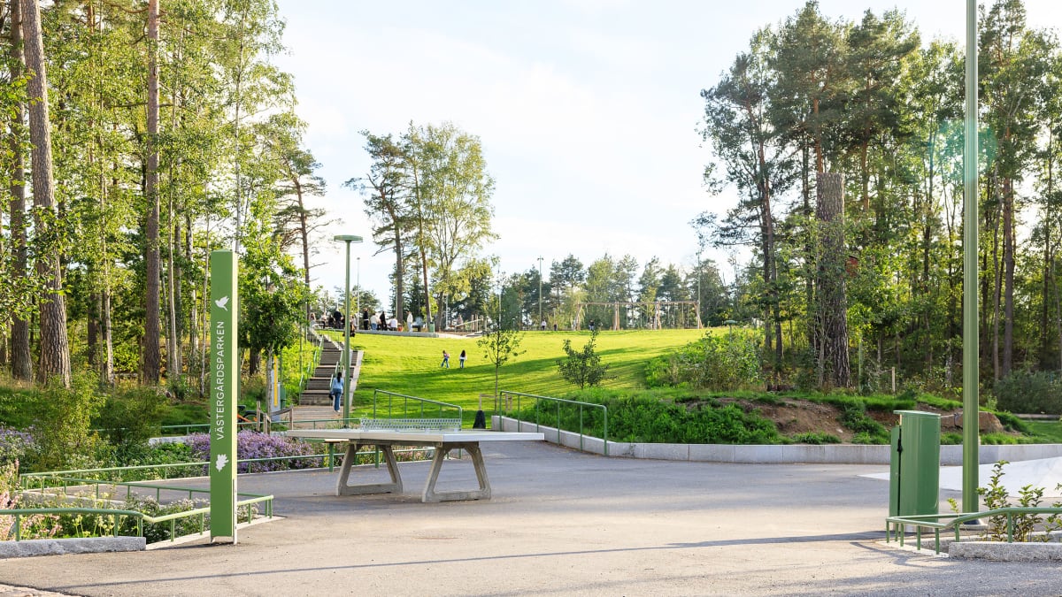 Västergårdsparken i Järvastaden får Solna stads stadsmiljöpris 2026